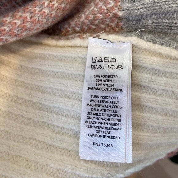 Vintage style Womens Argyle oversized crop Cardigan Sweater V-Neck Button-Up XS - Picture 11 of 16